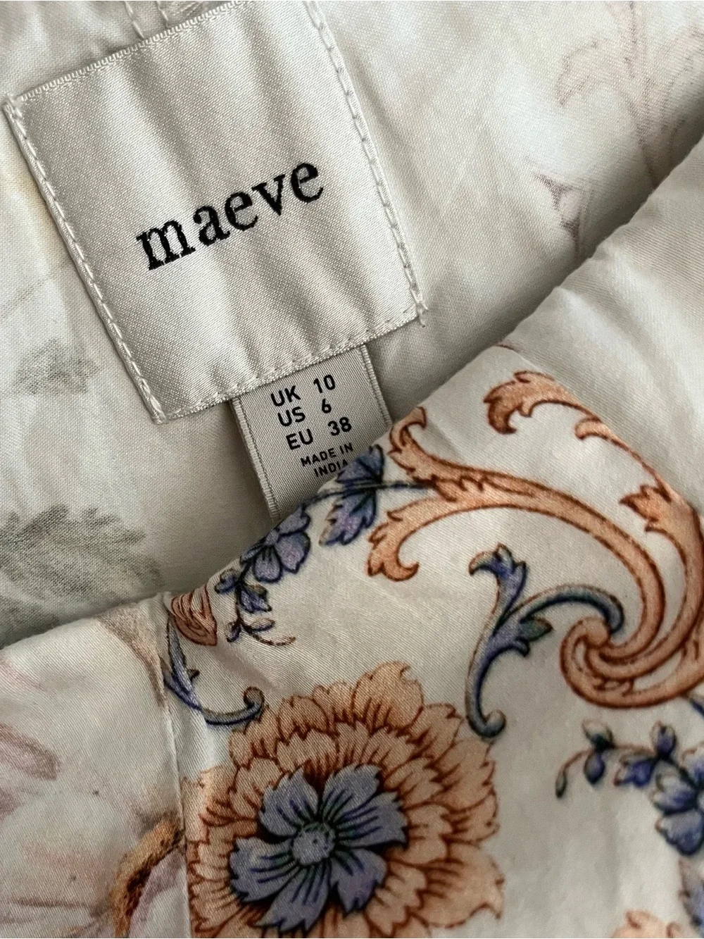 Anthropologie Mauve Tea Towel Printed Pleated Skort - Picture 12 of 16